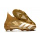 adidas Botas fútbol Predator Mutator 20+ FG Dorado metalizado Blanco