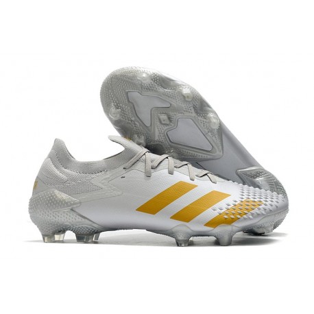 Bota adidas Predator Mutator 20.1 Low Cut FG Blanco Oro