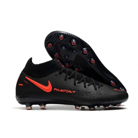 Nike Phantom GT Elite Dynamic Fit AG-PRO Negro Rojo Chile Gris oscuro