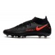 Nike Phantom GT Elite Dynamic Fit AG-PRO Negro Rojo Chile Gris oscuro