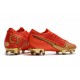 Botas Nike Mercurial Vapor 13 Elite FG CR100 Ronaldo Rojo Oro