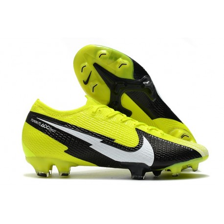 Botas Nike Mercurial Vapor 13 Elite FG Amarillo Negro Blanco