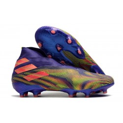 adidas Zapatos de Fútbol Nemeziz 19+ FG - Verde Naranja Negro
