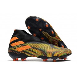adidas Zapatos de Fútbol Nemeziz 19+ FG - Verde Negro Naranja
