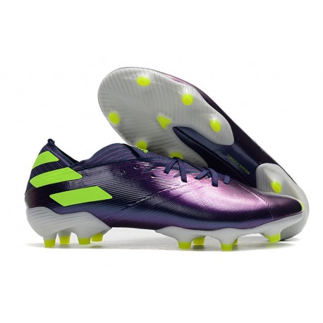 Zapatos de fútbol adidas Nemeziz 19.1 FG Violeta Verde