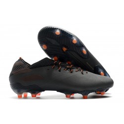Zapatos de fútbol adidas Nemeziz 19.1 FG Negro Naranja Señal