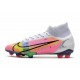 Botas de fútbol Nike Mercurial Superfly VIII Elite FG Blanco Rosa