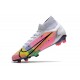 Botas de fútbol Nike Mercurial Superfly VIII Elite FG Blanco Rosa
