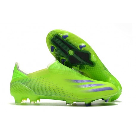 Botas de Fútbol adidas X Ghosted + FG Verde Tinta Energía