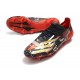 adidas X Ghosted.1 FG Zapatillas de fútbol Hombre Negro Rojo Oro