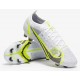Nike Bota Mercurial Vapor 14 Elite FG Blanco Negro Metálico Plateado