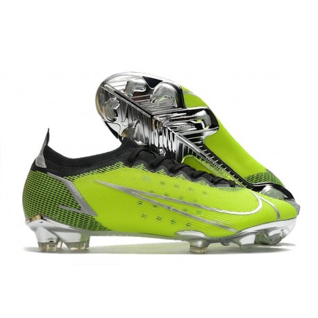 Nike Bota Mercurial Vapor 14 Elite FG Verde Negro Plata