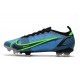 Nike Bota Mercurial Vapor 14 Elite FG Azul Negro Verde