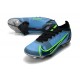 Nike Bota Mercurial Vapor 14 Elite FG Azul Negro Verde
