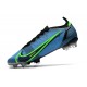Nike Bota Mercurial Vapor 14 Elite FG Azul Negro Verde