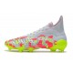 Zapatillas adidas Predator Freak+ FG Blanco Rosa Amarillo