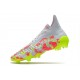 Zapatillas adidas Predator Freak+ FG Blanco Rosa Amarillo