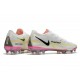 Nike Zapato Phantom GT II Elite FG Blanco Negro Carmesí Rosa