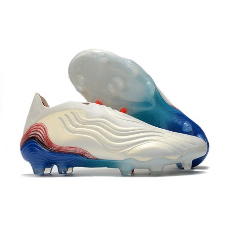 Zapatillas de Fútbol adidas Copa Sense + FG Blanco Azul