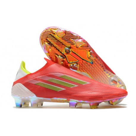 adidas X Speedflow+ FG Botas Rojo Negro Rojo Solar