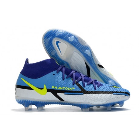 Nike Phantom GT2 Elite DF FG Zafiro Volt Gris Niebla Azul Vacío