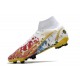 Nike Zapatillas Mercurial Superfly 8 Elite FG CR7 Blanco Rosso Azul Oro
