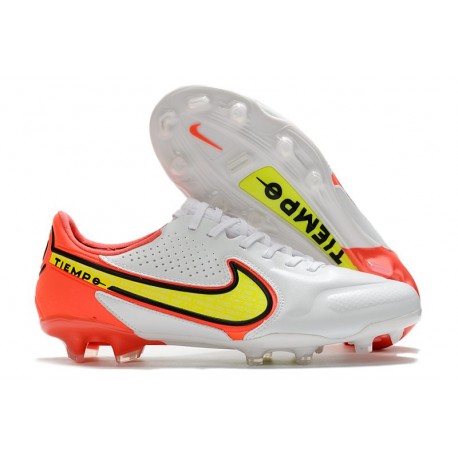 Botas Nike Tiempo Legend IX Elite FG Blanco Volt Carmesí