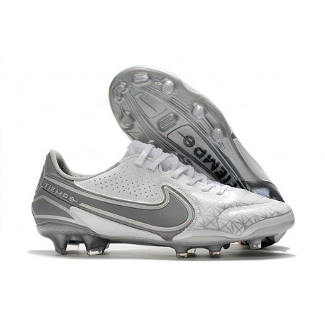 Botas Nike Tiempo Legend IX Elite FG Blanco Gris