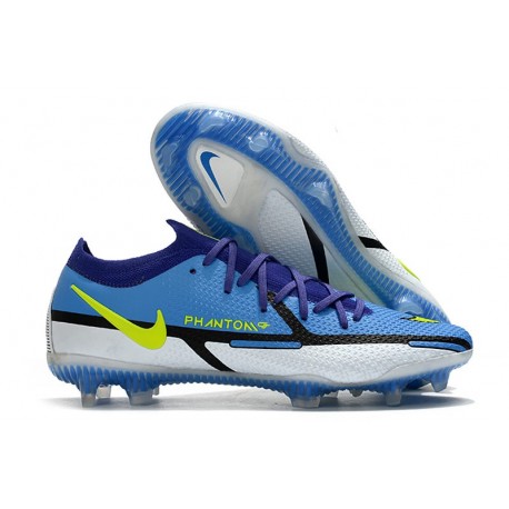 Nike Zapato Phantom GT II Elite FG Azul Gris Amarillo