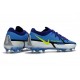 Nike Zapato Phantom GT II Elite FG Azul Gris Amarillo