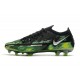 Nike Zapato Phantom GT II Elite FG Negro Metallic Platino Verde