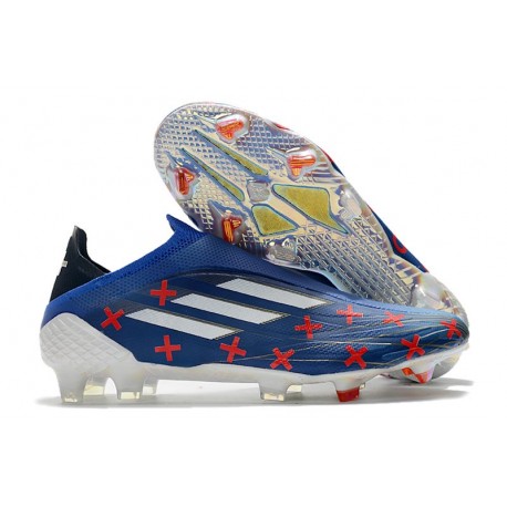 adidas X Speedflow+ FG Botas Azul Blanco Vivid Red