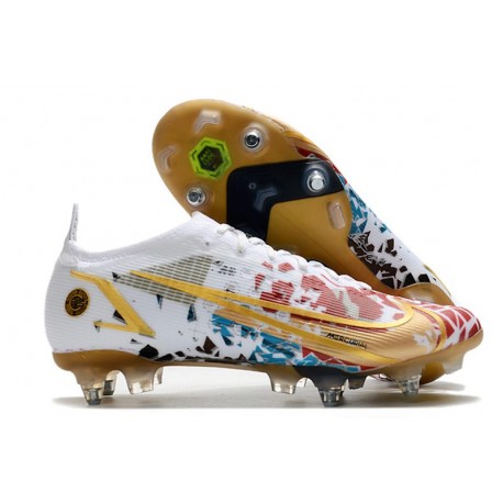 Nike Mercurial Vapor 14 Elite SG - Pro AC Blanco Rojo Oro