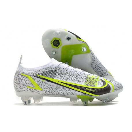 Nike Mercurial Vapor 14 Elite SG - Pro AC Blanco Negro Metálico Plateado