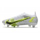 Nike Mercurial Vapor 14 Elite SG - Pro AC Blanco Negro Metálico Plateado