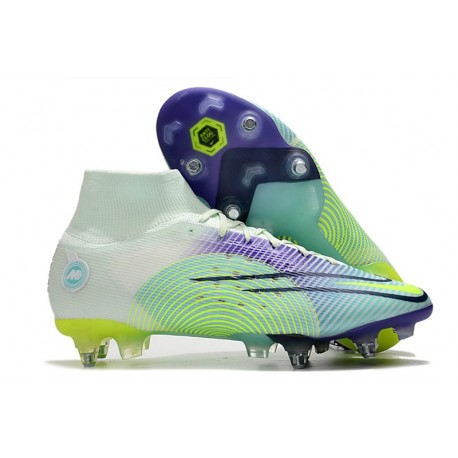 Nike Mercurial Superfly VIll Elite SG-PRO AC Dream Speed Barely Verde Volt Morado Eléctrico