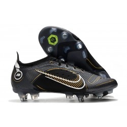 Nike Mercurial Vapor 14 Elite SG - Pro AC Negro Dorado Metalizado Plateado Metalizado
