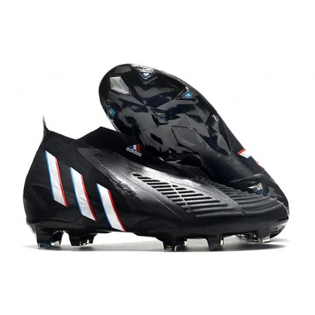 Zapatos de Fútbol adidas Predator Edge+ FG Negro Blanco Rojo