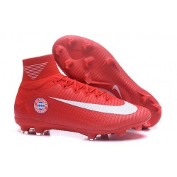 Nuevos Nike Mercurial Superfly V FG Zapatillas de Fútbol Bayern München Rojo