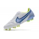 Botas Nike Tiempo Legend IX Elite FG Blanco Azul