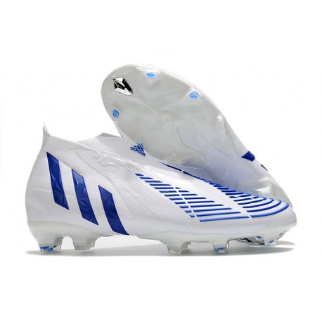 Zapatos de Fútbol adidas Predator Edge+ FG Blanco Hi Res Azul