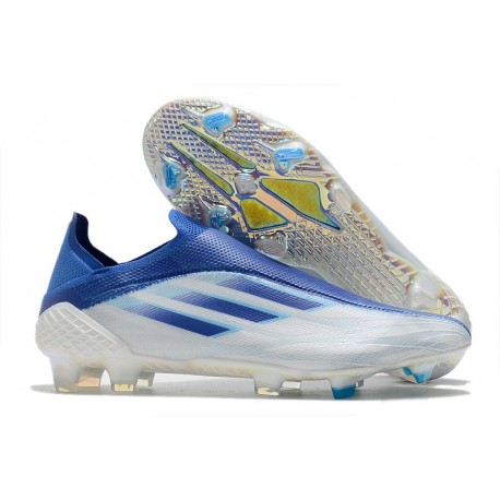 adidas X Speedflow+ FG Botas Blanco Legacy Indigo Sky Rush