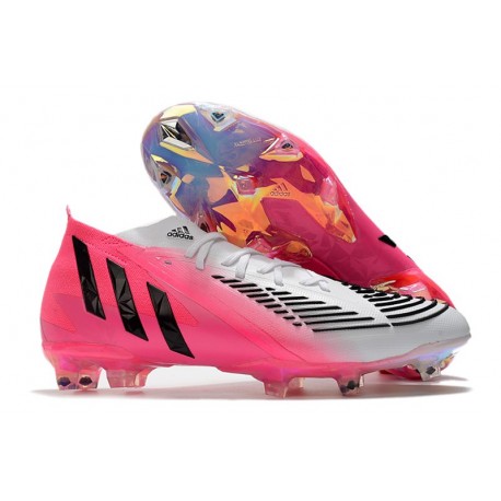 Botas adidas Predator Edge.1 FG LZ Solar Rosa Negro Blanco