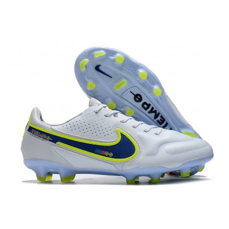 Botas Nike Tiempo Legend IX Elite FG Blanco Azul