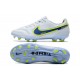 Botas Nike Tiempo Legend IX Elite FG Blanco Azul