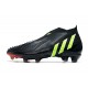 Zapatos de Fútbol adidas Predator Edge+ FG Negro Verde