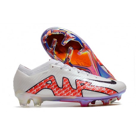 Nike Zoom Mercurial Vapor 15 Elite FG Blanco Rojo
