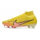 Bota Nike Air Zoom Mercurial Superfly 9 Elite FG Amarillo Naranja
