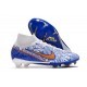 Bota Nike Air Zoom Mercurial Superfly 9 Elite FG Blanco Azul Rojo
