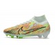Bota Nike Air Zoom Mercurial Superfly 9 Elite FG Verde Azul Naranja